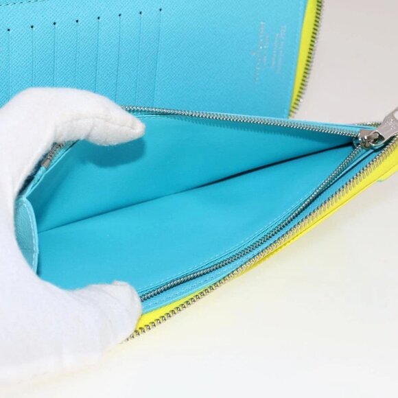 LOUIS VUITTON Playground Zippy Wallet Vertical Wallet Yellow M82005 Auth 48507SM - Picture 12 of 16